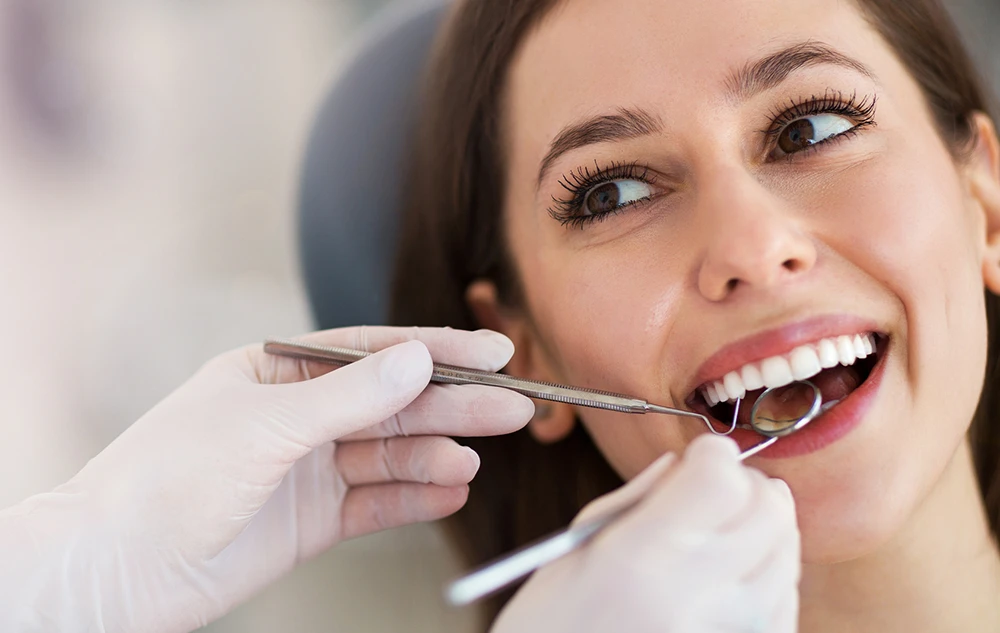 Patient During Oral Cancer Screening