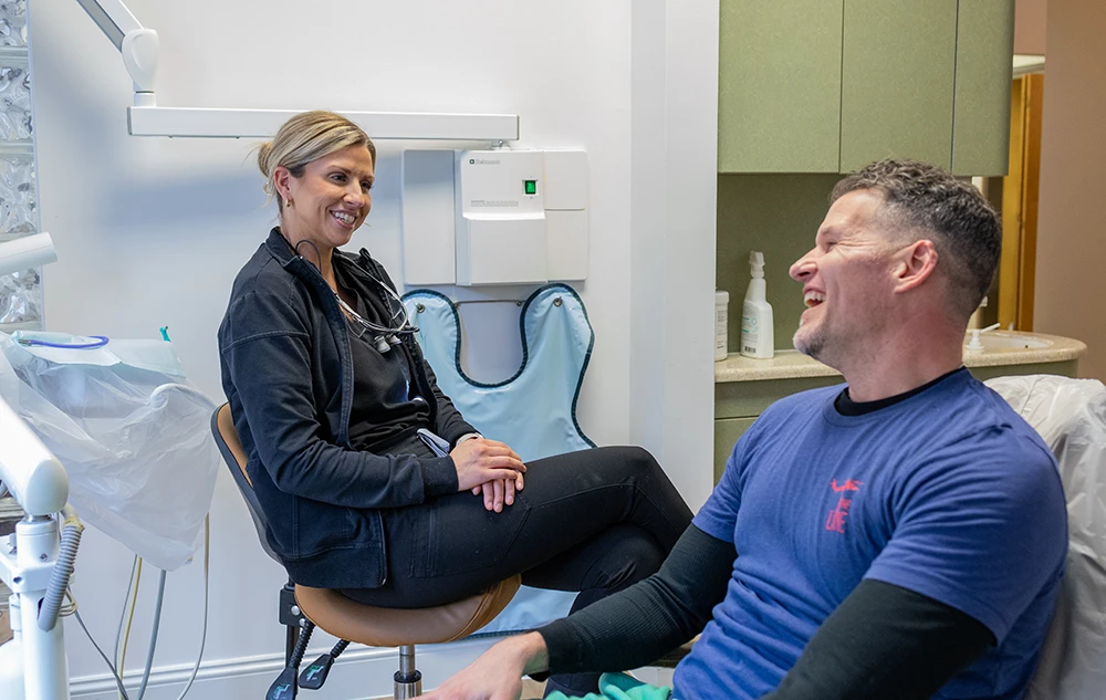 Raleigh Dental Hygienist Talking To A Patient