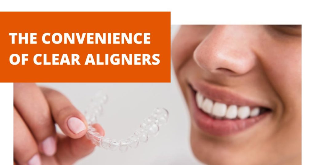 The Convenience of Clear Aligners Girl Putting in Invisalign